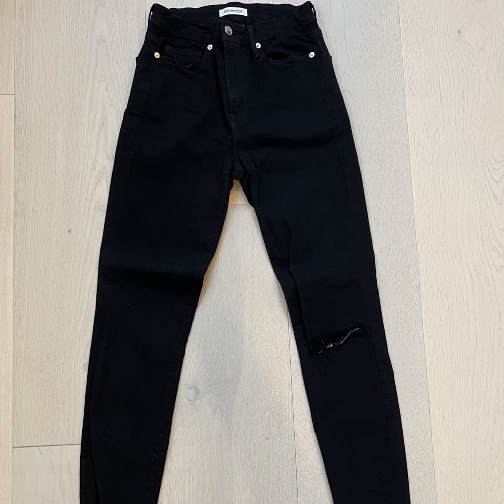 Black Good American Good Waist Jean Size 25